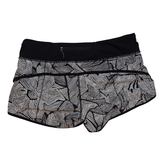 Lululemon Speed Up Low-rise 2.5" Lined Short Dottie Tribe White Black size 8 - Picture 2 of 8